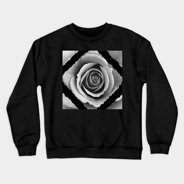 White Rose Dimond Crewneck Sweatshirt by ShadowTalon666